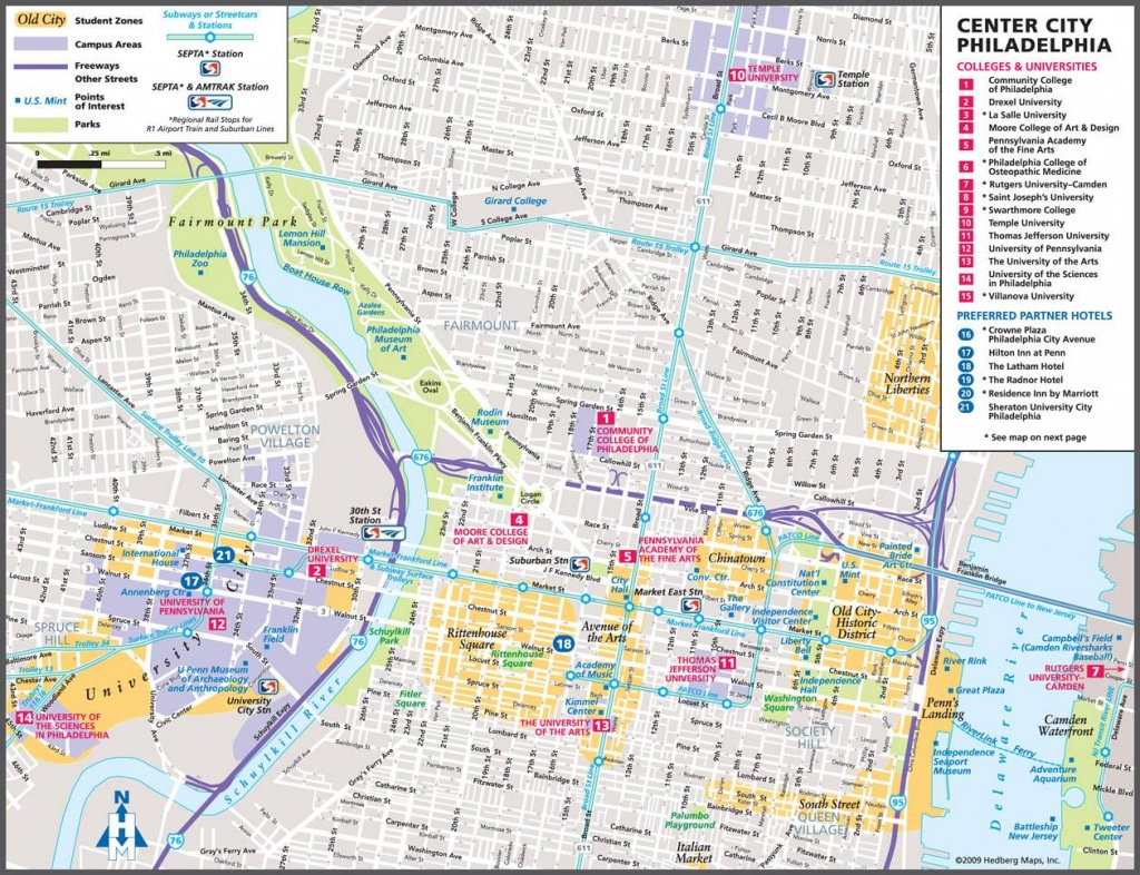 Large Philadelphia Maps For Free Download And Print High Printable Map Of Center City Philadelphia 1 