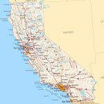 Large Road Map Of California California Map With Cities Printable   Printable Map Of California Cities