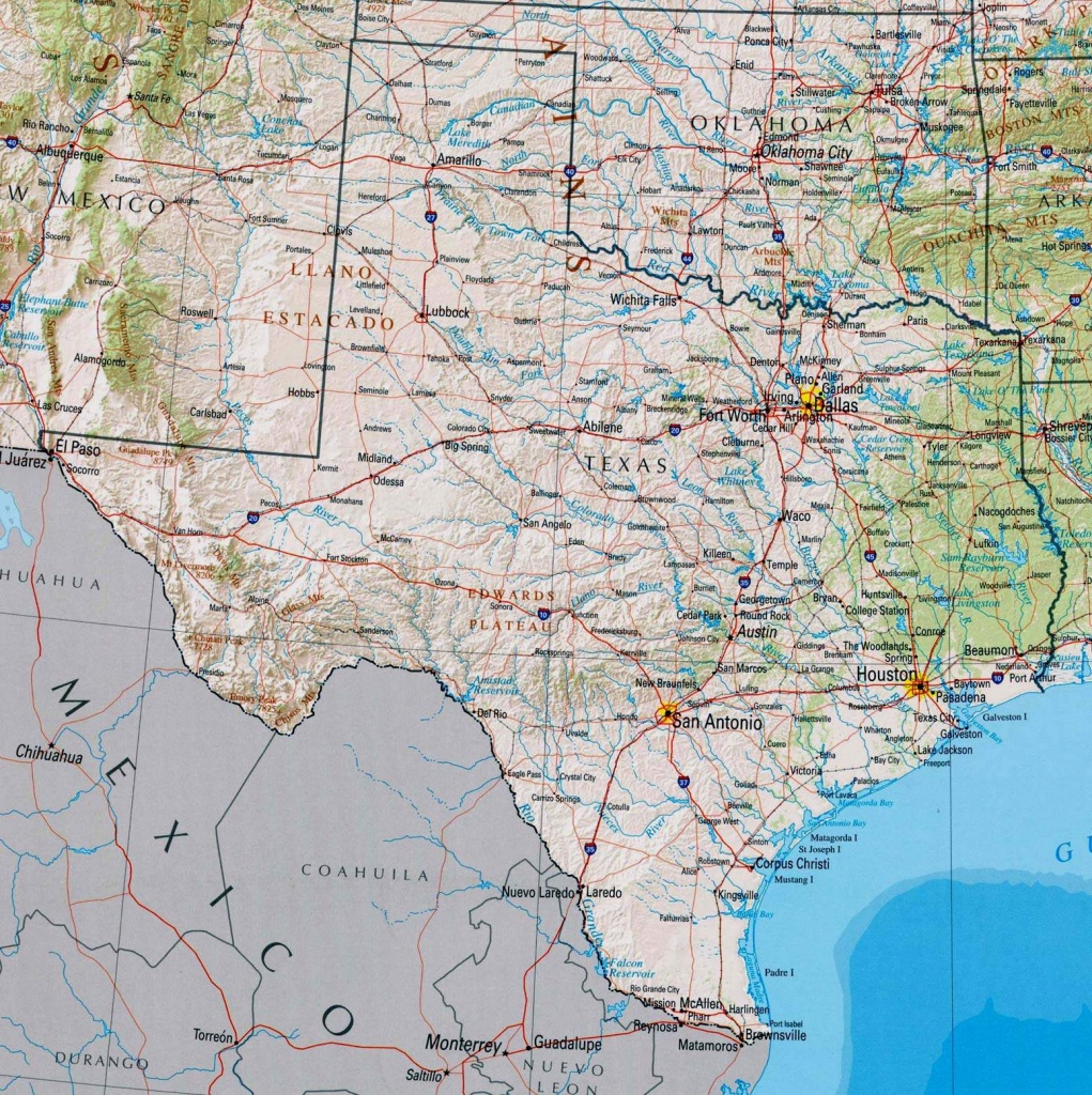 Large Texas Maps For Free Download And Print | High-Resolution And - Texas Road Map With Cities And Towns