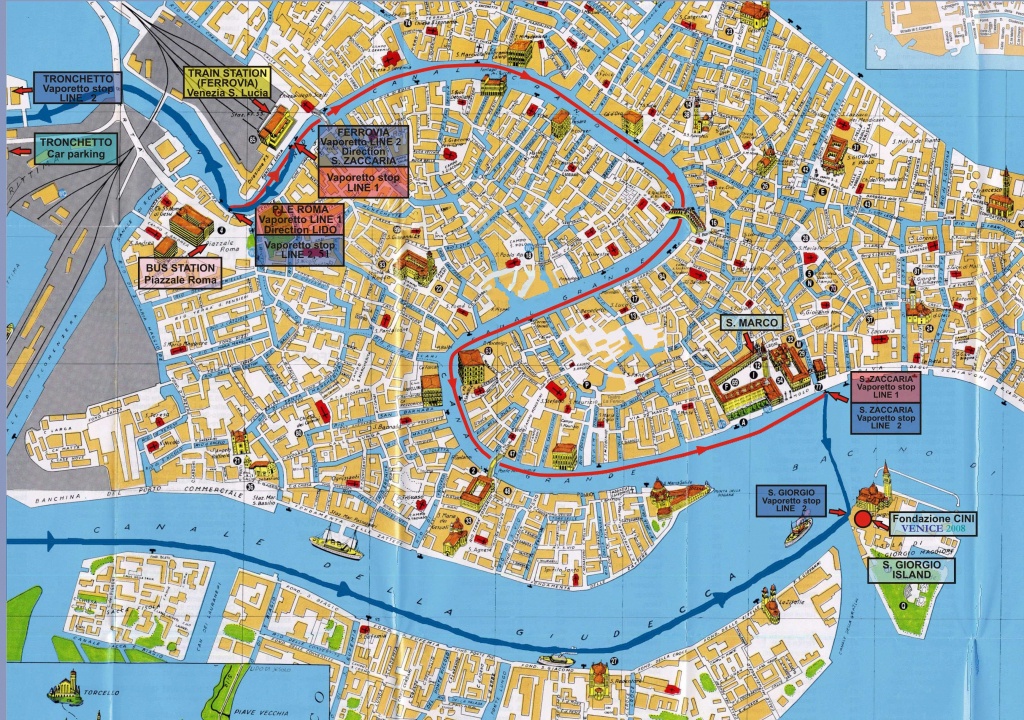 Large Venice Maps For Free Download And Print | High-Resolution And - Street Map Of Venice Italy Printable