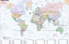 Large World Map Image - World Map With Cities Printable