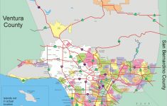 Larger Detailed Map Of Los Angeles County | Maps In 2019 | County - Printable Map Of Los Angeles County