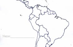 Latin America Map Blank Save Btsa Co Within Of North And South With - Printable Map Of Latin America