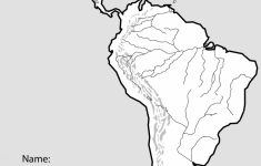 Latin America Map Study Capitals Of North And South America Blank - Free Printable Map Of South America