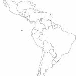 Latin America Printable Blank Map South Brazil At New Of | Teach   Printable Map Of Central And South America