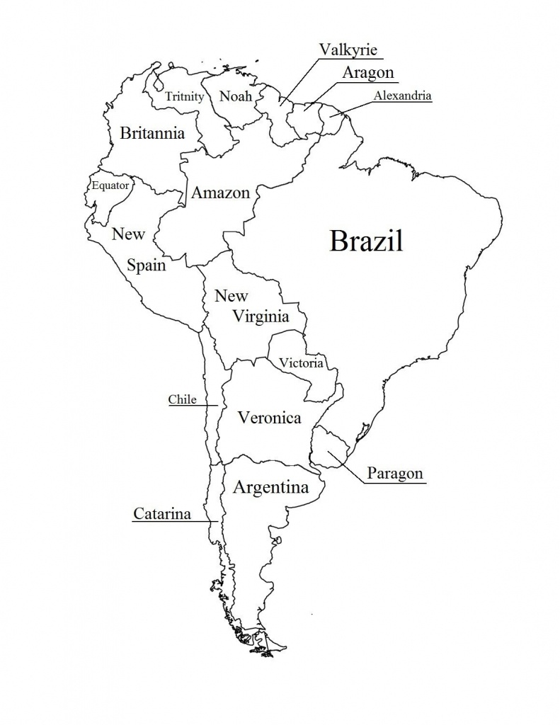 Latin America Printable Blank Map South Brazil Maps Of Within And - Printable Map Of Latin America