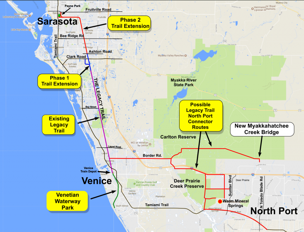 Legacy Trail Connector To North Port | Friends Of The Legacy Trail - North Port Florida Map