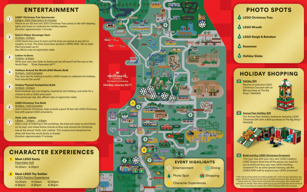 Legoland Florida Christmas Map - Coaster Kings - Christmas Florida Map