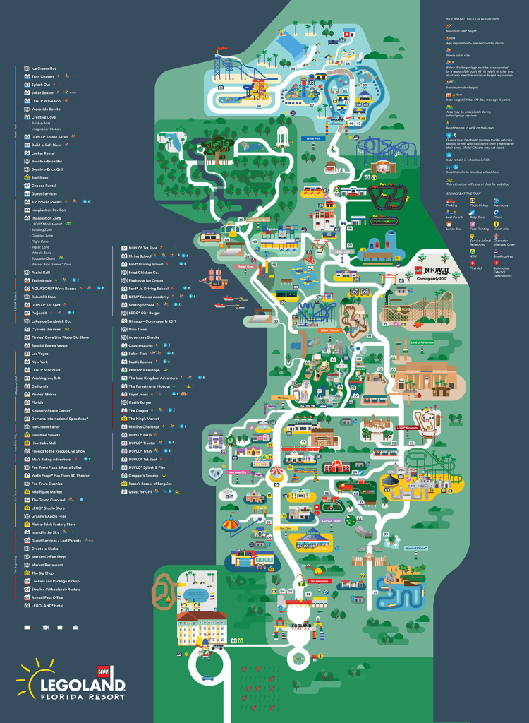 Legoland Florida Map 2016 On Behance - Legoland Florida Map