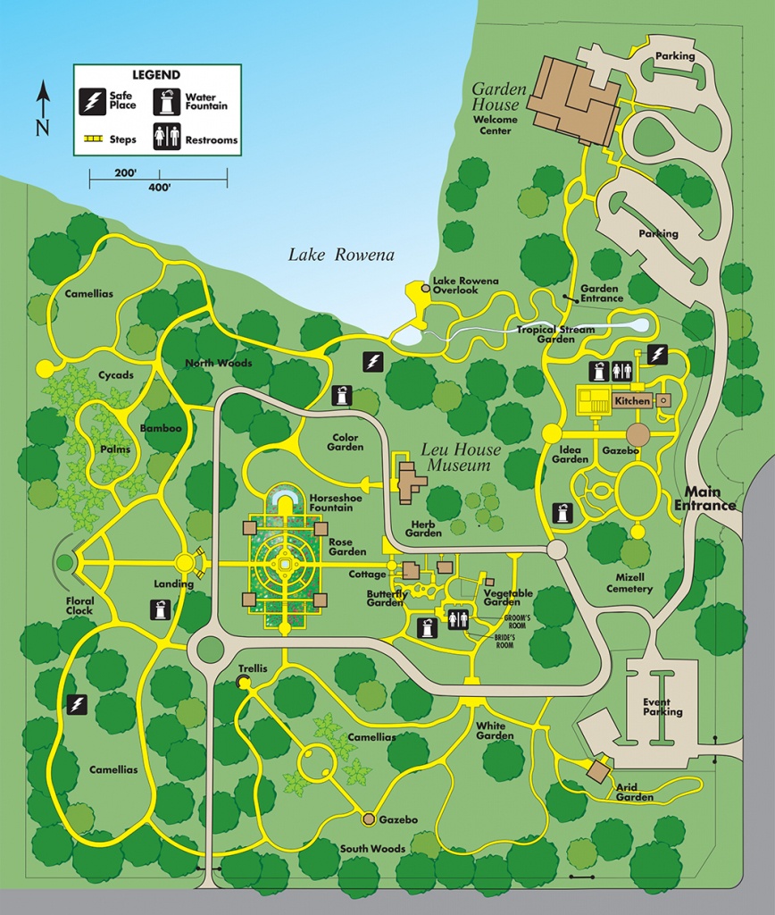 Leu Gardens Map Color 6-16 | Leu Gardens - Florida Botanical Gardens Map