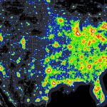 Light Pollution Map   (X Post From Mapporn) : Astronomy   Light Pollution Map California