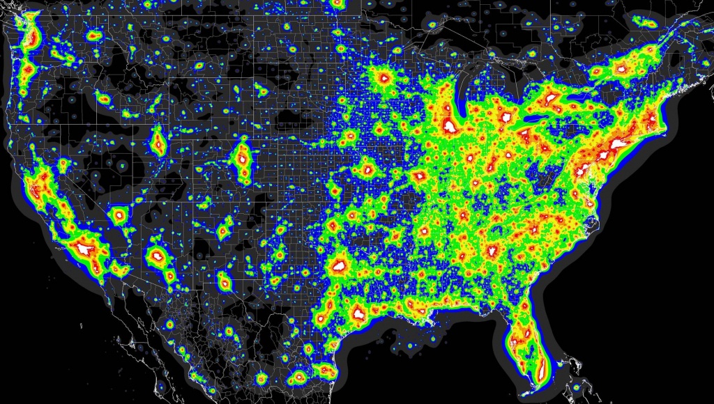 Light Pollution Map - (X-Post From Mapporn) : Astronomy - Light Pollution Map Florida