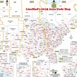 Lincmad's 2019 Area Code Map With Time Zones – Printable Us Map With Time Zones And Area Codes