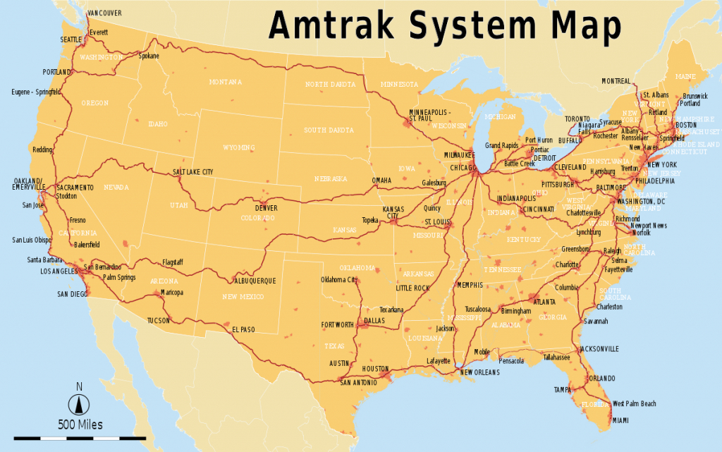 List Of Amtrak Routes - Wikipedia - Amtrak California Coast Map