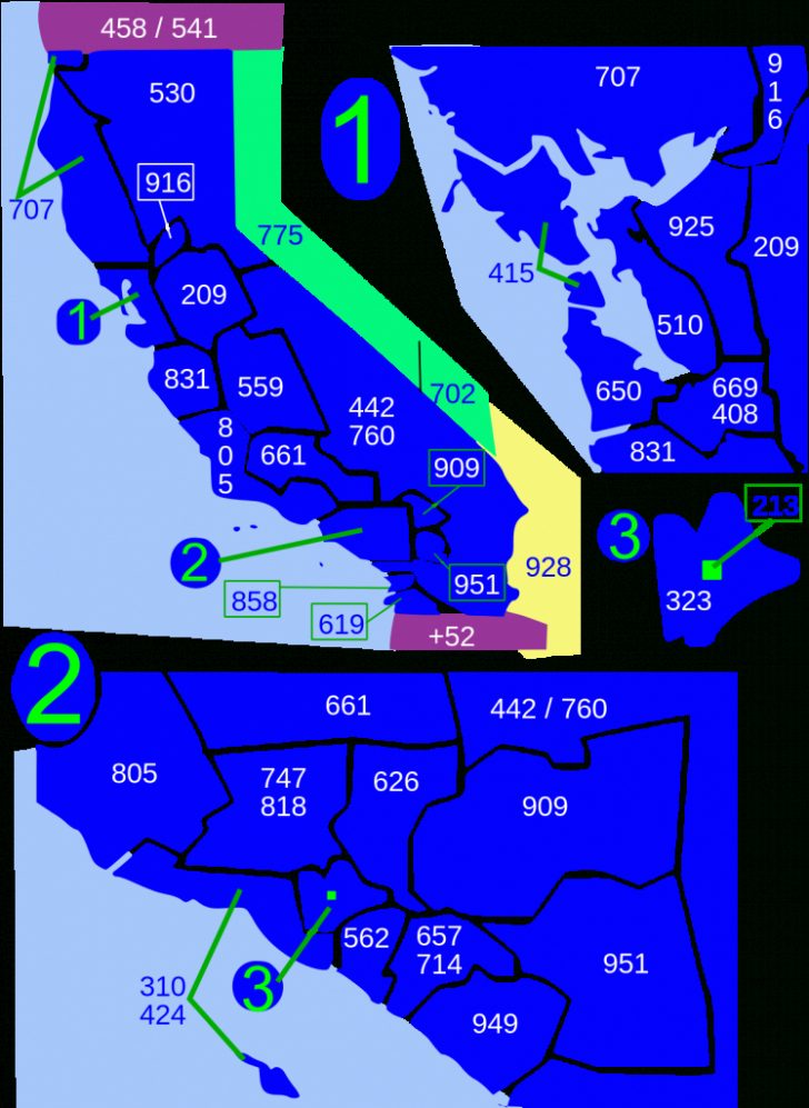 list-of-california-area-codes-wikipedia-california-zip-code-map