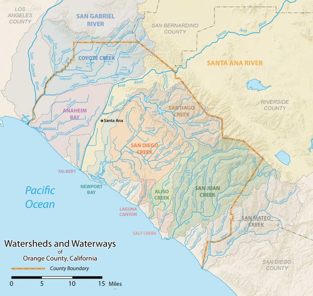 List Of Rivers Of Orange County, California - Wikipedia - California Rivers Map