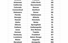 List Of States And Capitals And Abbreviations - Google Search | 4Th ...