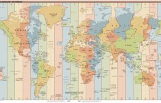 List Of Utc Time Offsets - Wikipedia - World Map Time Zones Printable Pdf