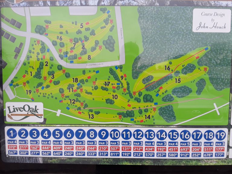 Live Oak City Park Hillside Professional Disc Golf Association