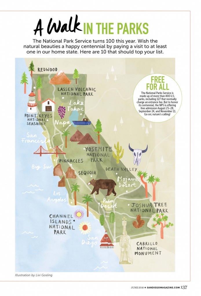 Livi Gosling - California National Parks #map #california #ca - Northern California State Parks Map