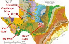 Llano Uplift Area - Llano Texas Map