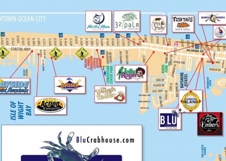 Local Maps | Ocean City Md Chamber Of Commerce - Printable Map Of Ocean ...