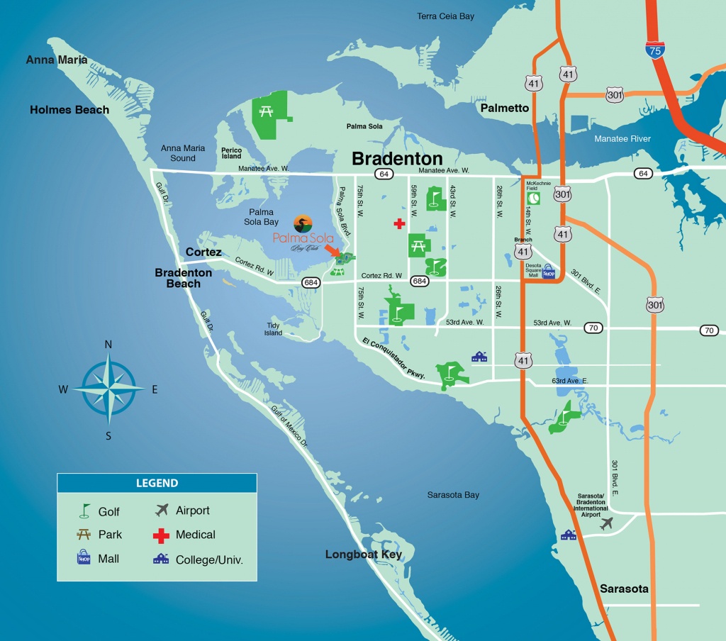 Location &amp;amp; Area Map - New Condominiums For Sale In Bradenton - Map Of Sarasota Florida And Surrounding Area