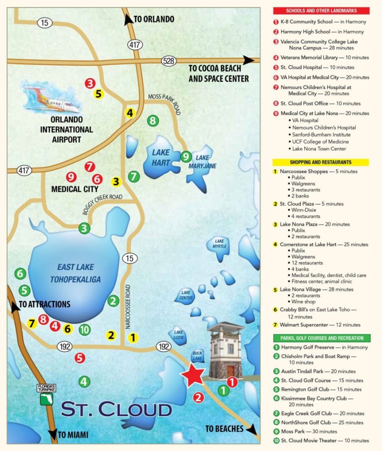 Location Harmony, Fl Harmony Florida Map Printable Maps