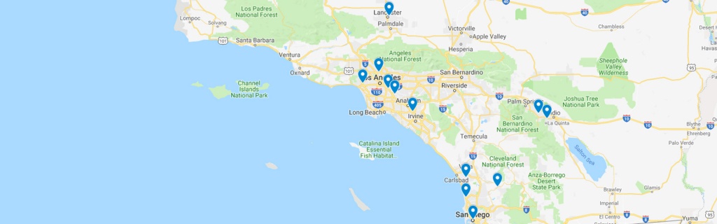 Locations - Bank Of Southern California N.a. - Southern California Bank - La Quinta California Map