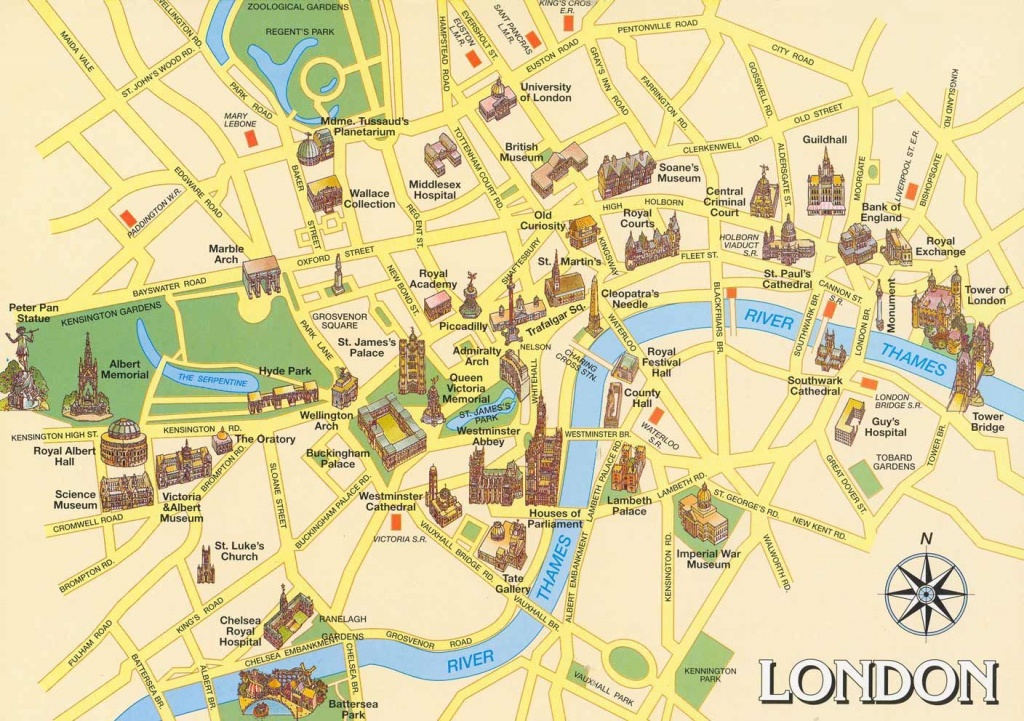 London Attractions Map Pdf - Free Printable Tourist Map London - Map Of London Attractions Printable