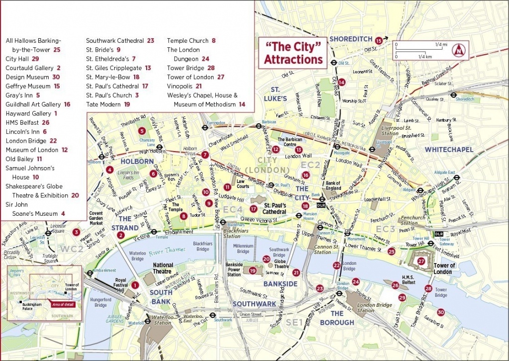 London Landmarks Map And - Capitalsource - London Sightseeing Map Printable