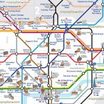 London Map Tube With Attractions Underground Throughout Places Of   Printable Tube Map