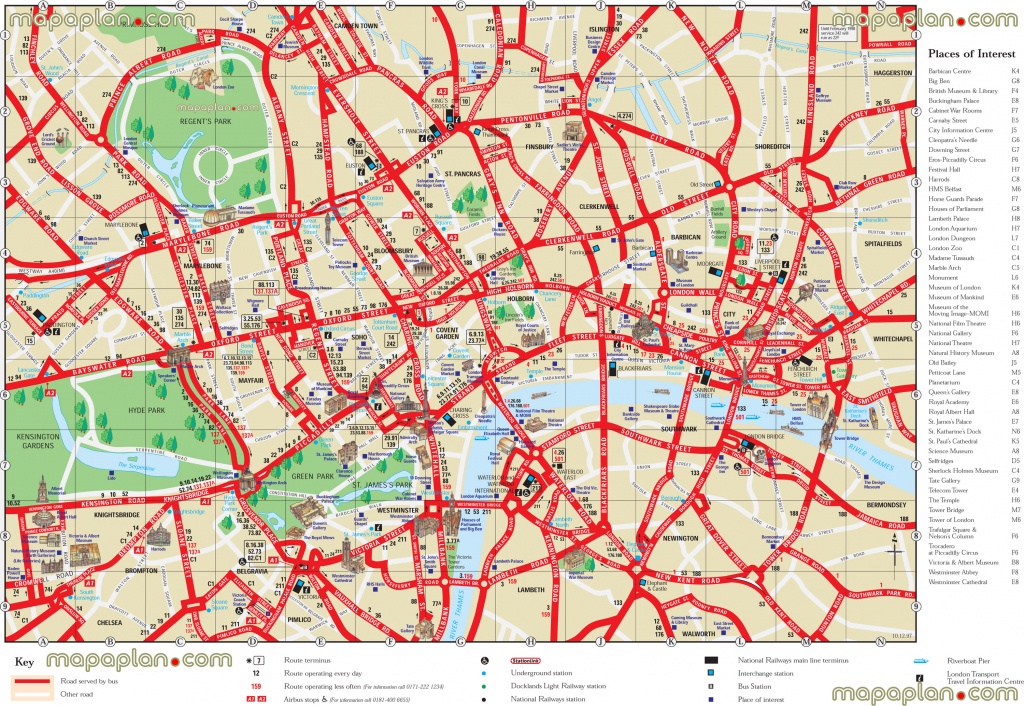 London Maps - Top Tourist Attractions - Free, Printable City Street - London Street Map Printable
