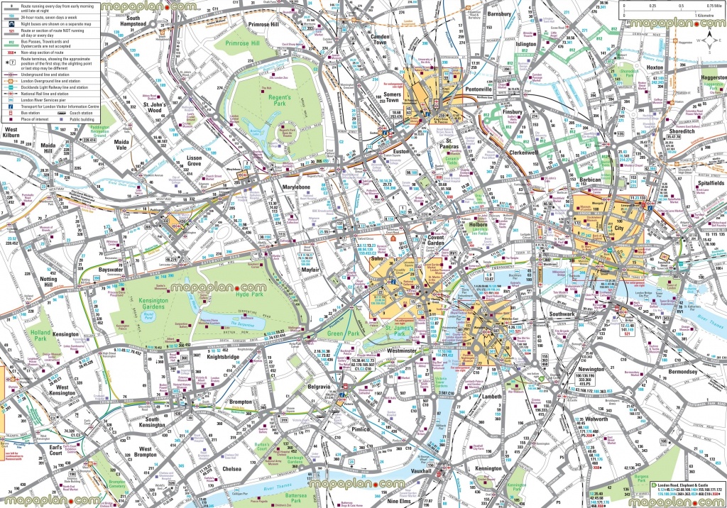 London Maps – Top Tourist Attractions – Free, Printable City Street - Printable Street Maps Free