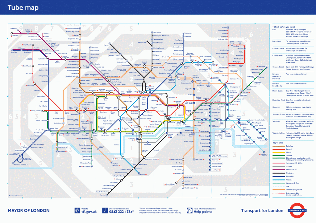London Tube Map | Visual.ly - Central London Tube Map Printable