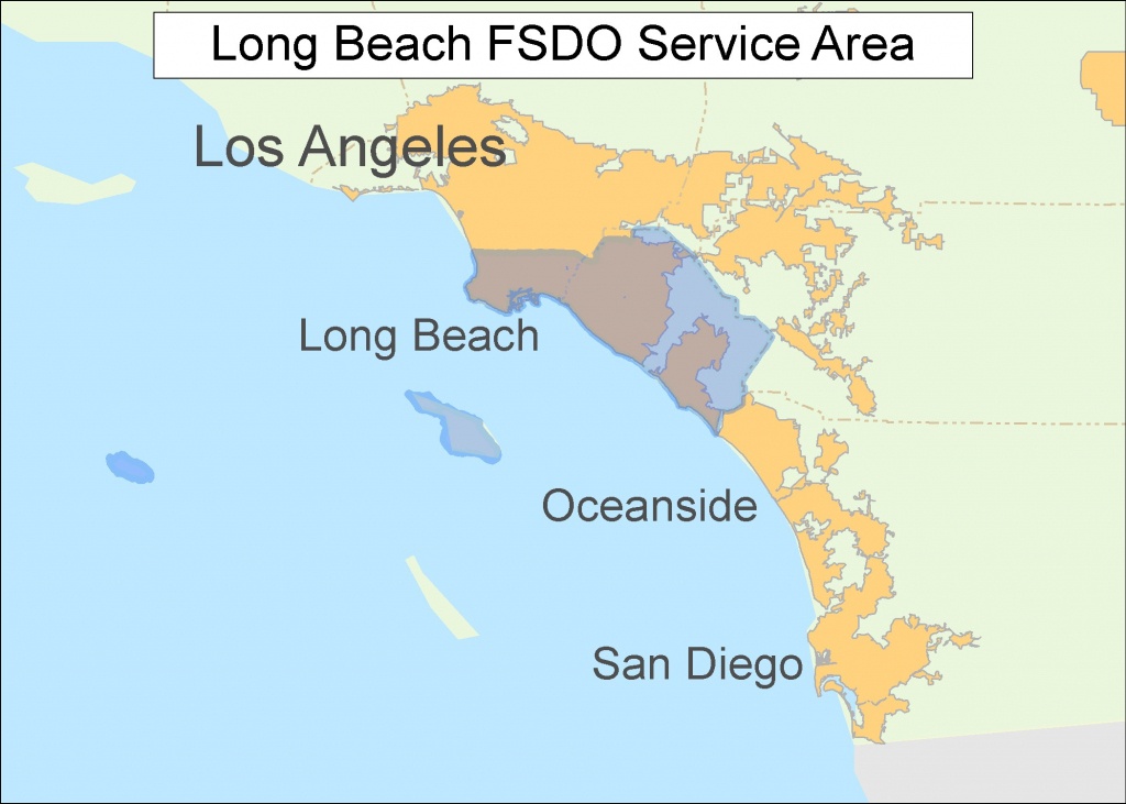 Long Beach Ca Map | D1Softball - Long Beach California Map