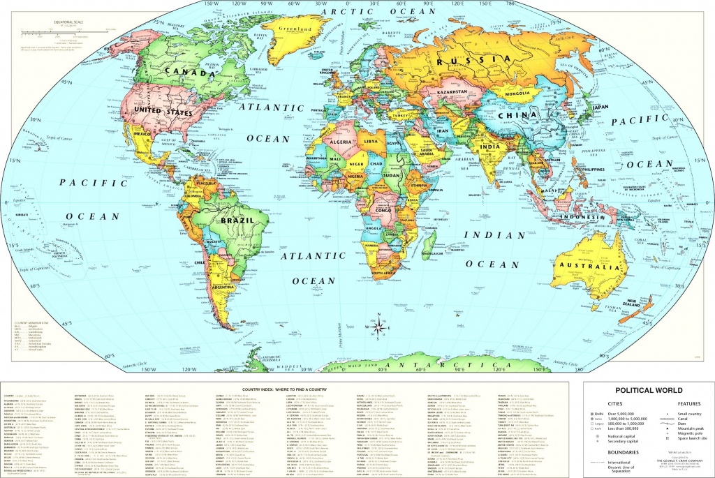 Free Printable World Map With Latitude And Longitude And Countries