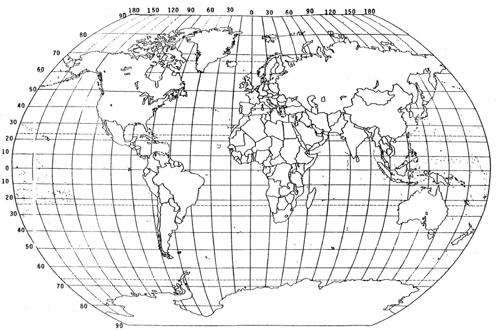 Longitude Latitude World Map 7 And 18 | Sitedesignco - Printable World Map With Latitude And Longitude