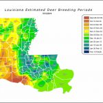 Louisiana Estimated Deer Breeding Periods | Louisiana Department Of   Texas Rut Map