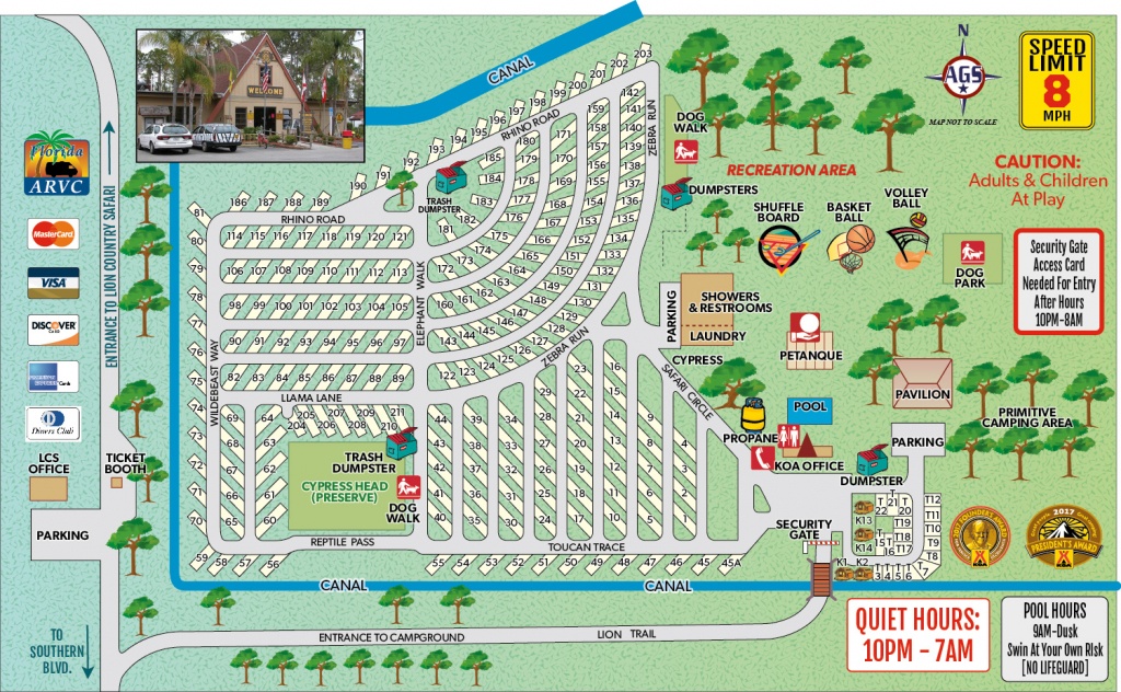 Loxahatchee, Florida Campground | West Palm Beach / Lion Country - Lion Country Safari Florida Map