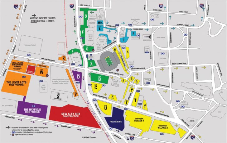 Lsu Football Parking Map Tells The Story As To Why Campus Has Lost ...