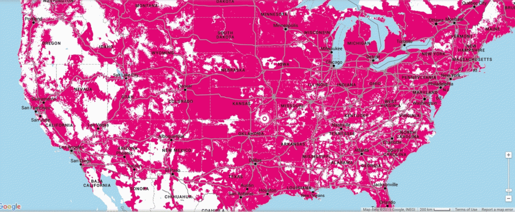 Lte Coverage Map Updated Again : Tmobile - T Mobile Coverage Map California