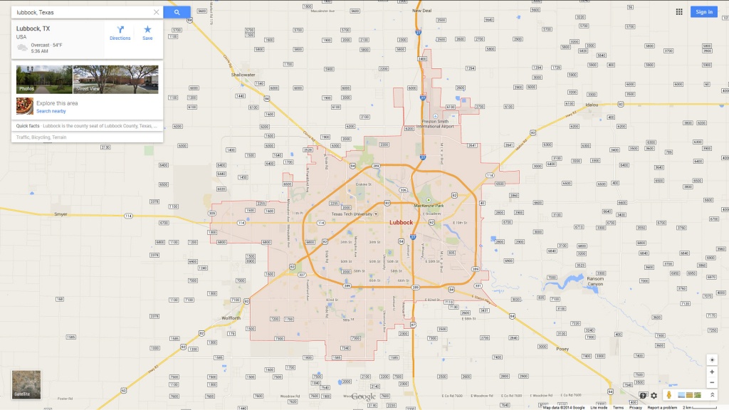 Lubbock, Texas Map - Google Maps Lubbock Texas