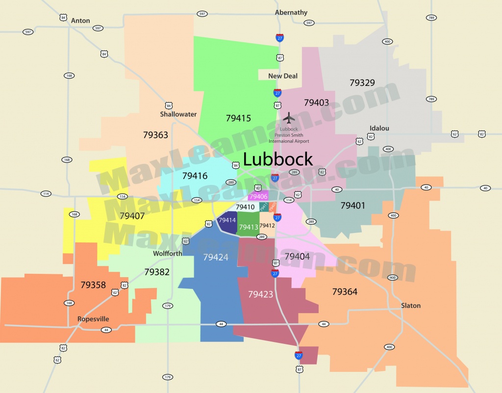 Lubbock Zip Code Map | Mortgage Resources - Texas Zip Code Map