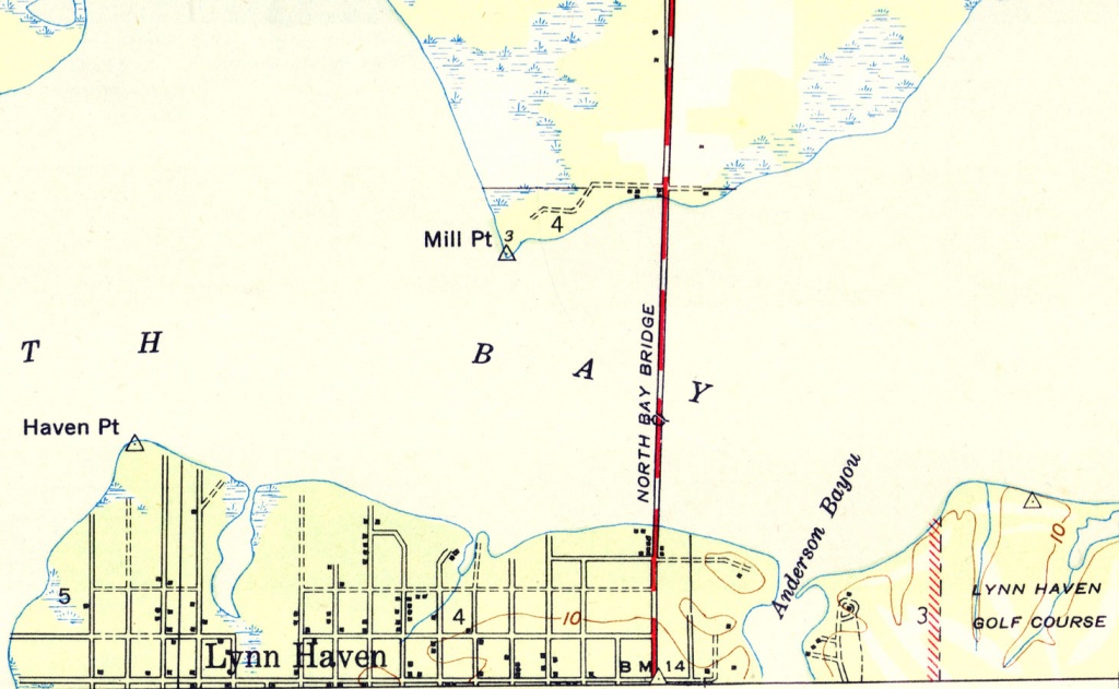 Lyn Haven, Florida, 1944 - Lynn Haven Florida Map