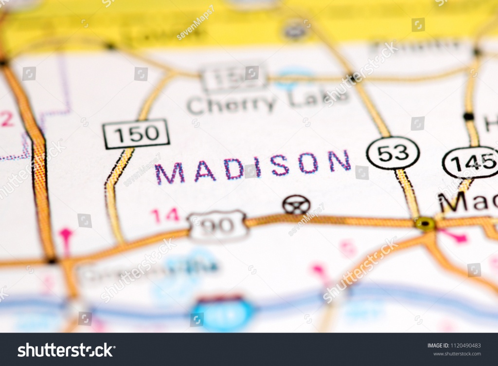 Madison Florida Usa On Map Stock Photo (Edit Now) 1120490483 - Madison Florida Map