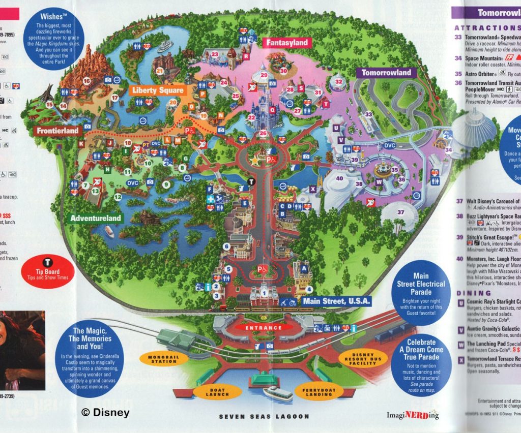 updated disney magic kingdom orlando map