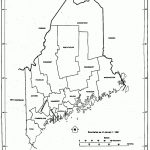 Maine Free Map   Printable Map Of Maine