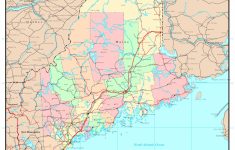 Maine Political Map - Printable Map Of Maine Lighthouses