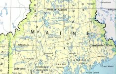 Maine Printable Map - Printable Road Map Of Maine